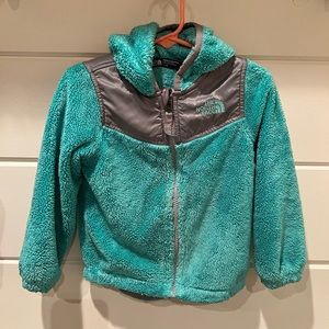 North Face, good condition, 2T. Mint Green.